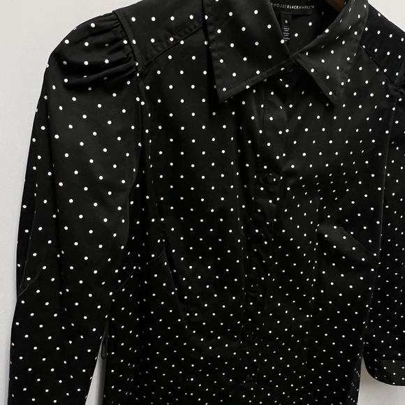 WHBM polka dot dotted shirt dress, 0 - Picture 12 of 16